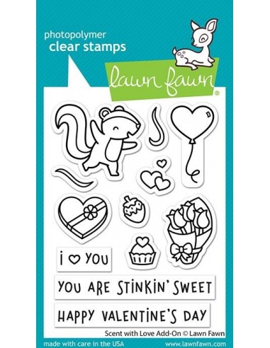 Lawn Fawn Scent With Love Add-On Clear Stamps