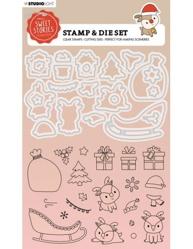Sweet Stories Stamp & Die Reindeers